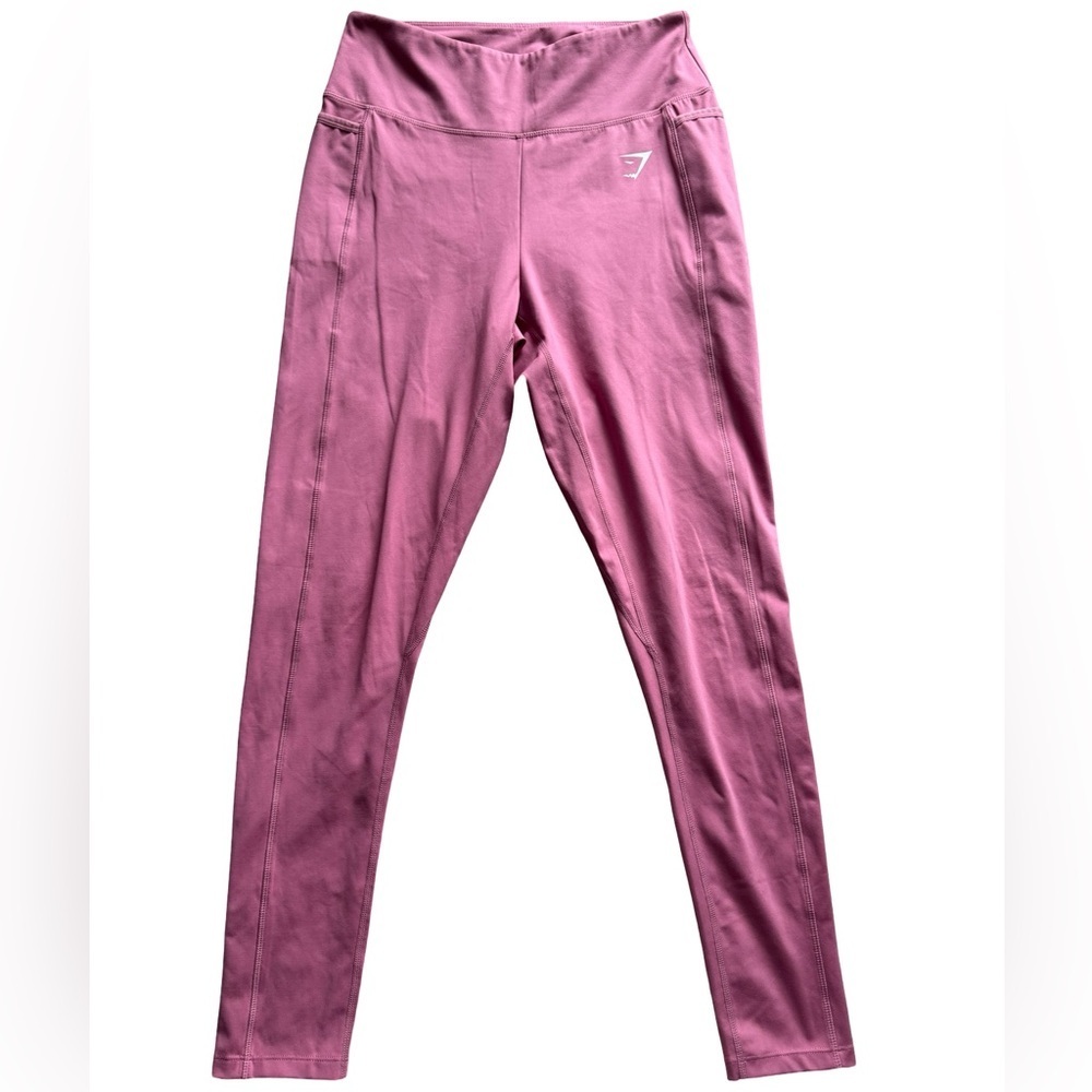 Gymshark 28” Mauve Leggings with Pockets - Size L/XL